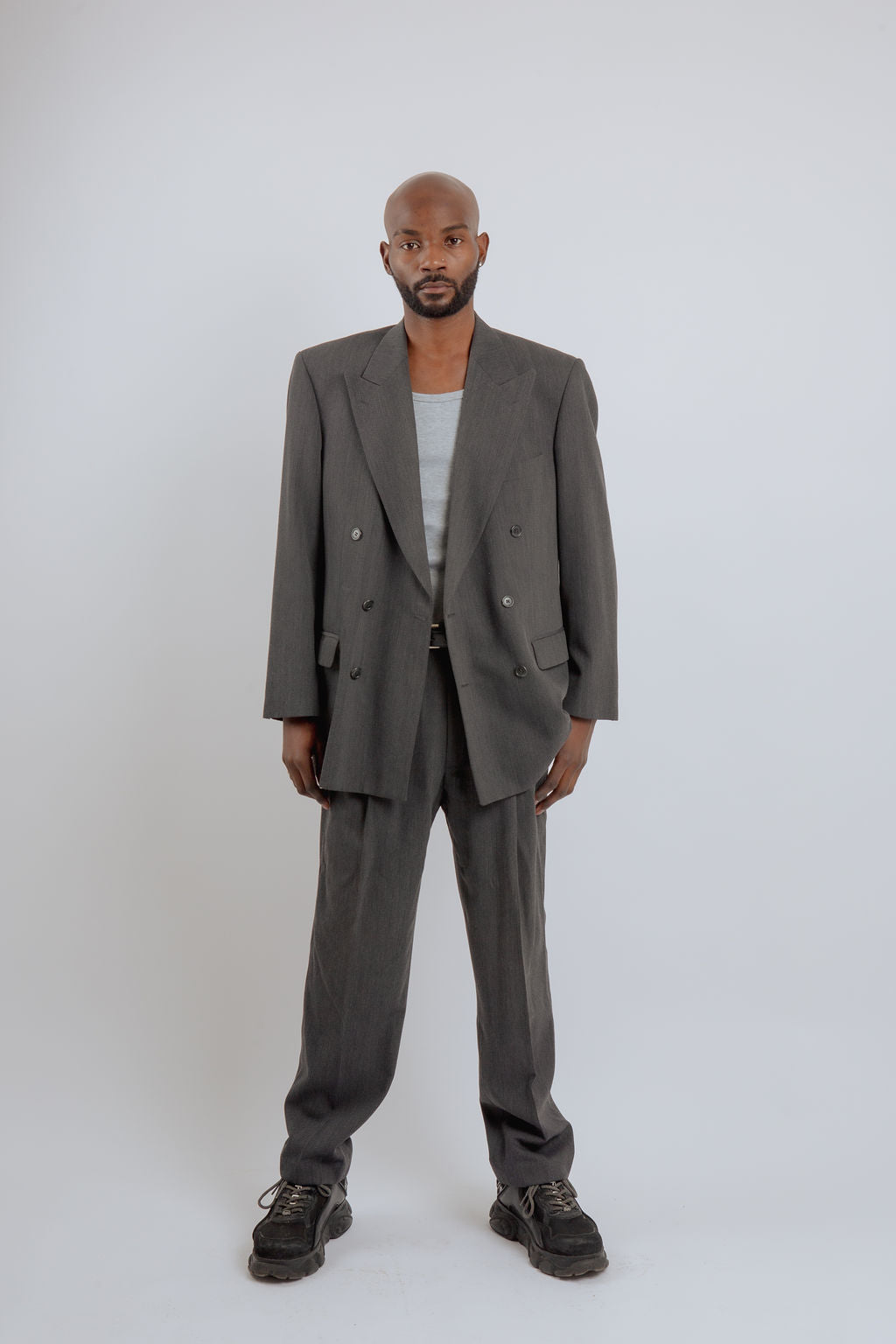 Upcycled Grey Suit