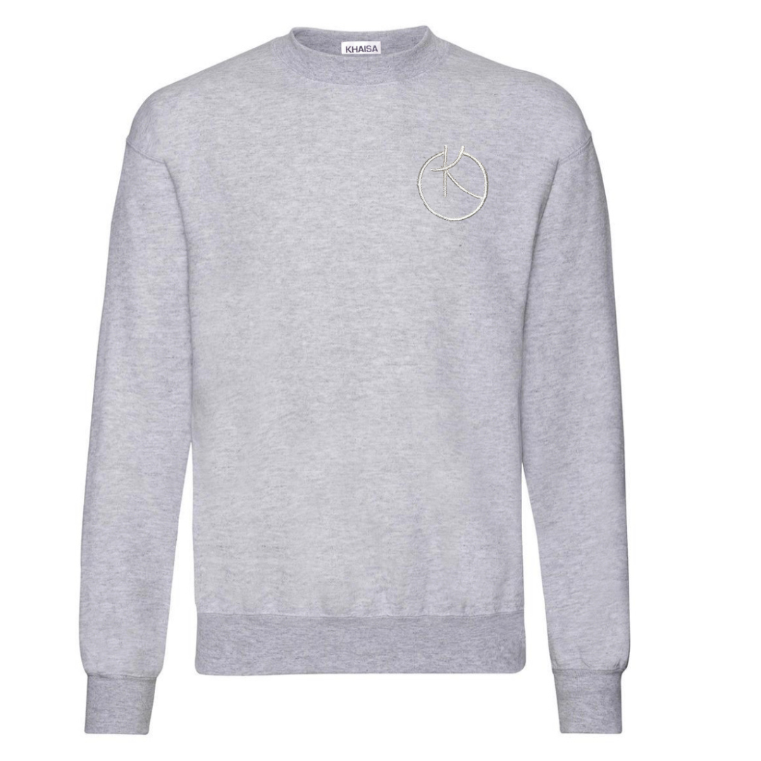 KHAISA Sweater - Grey Oversized Fit